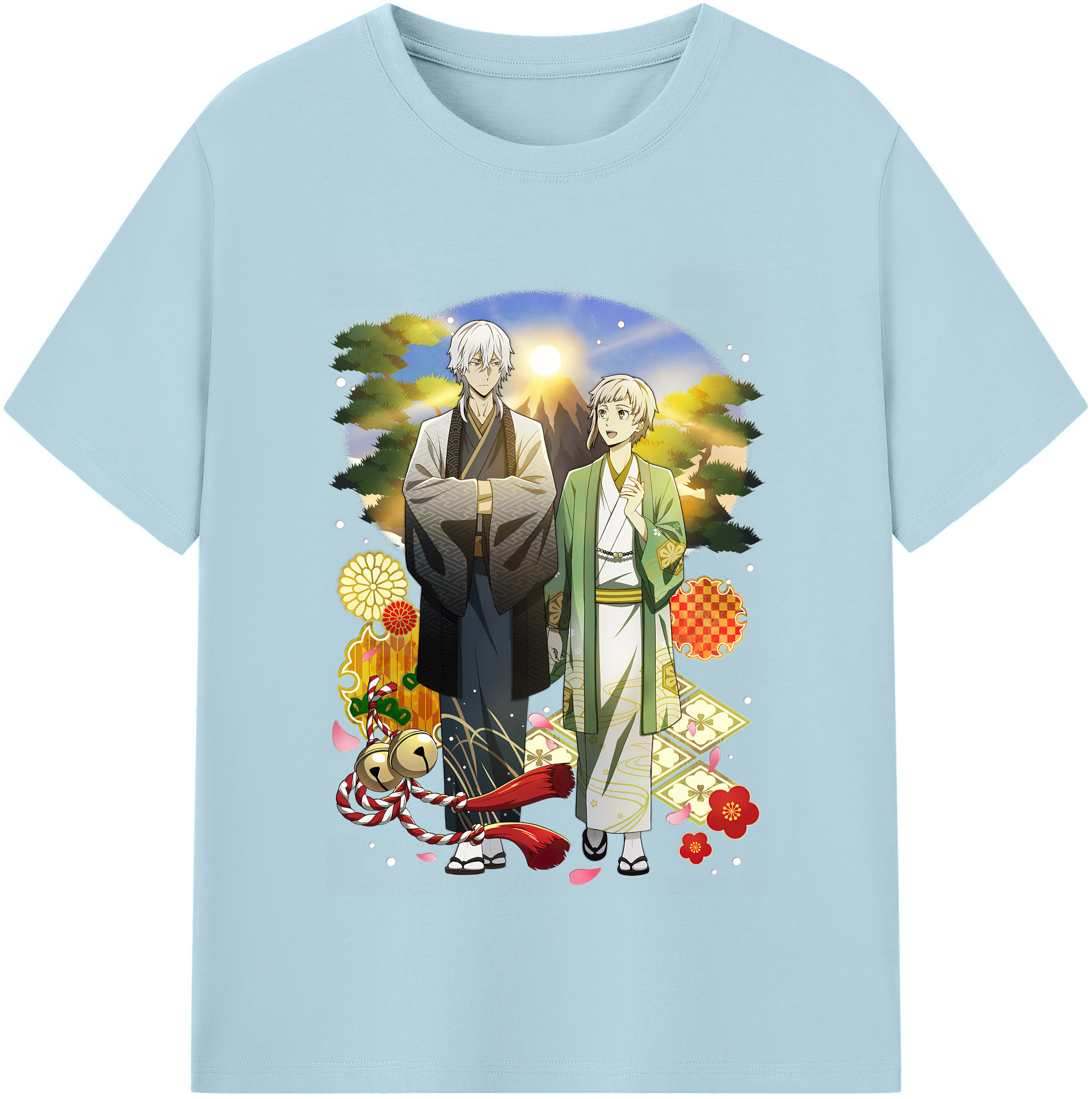 （画像用） 文豪ストレイドッグス Bungo Stray Dogs 綿100％半袖Tシャツ（フロントプリント）